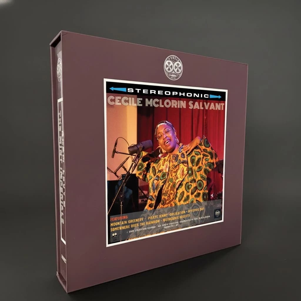 Side view of Cécile McLorin Salvant Tape Box